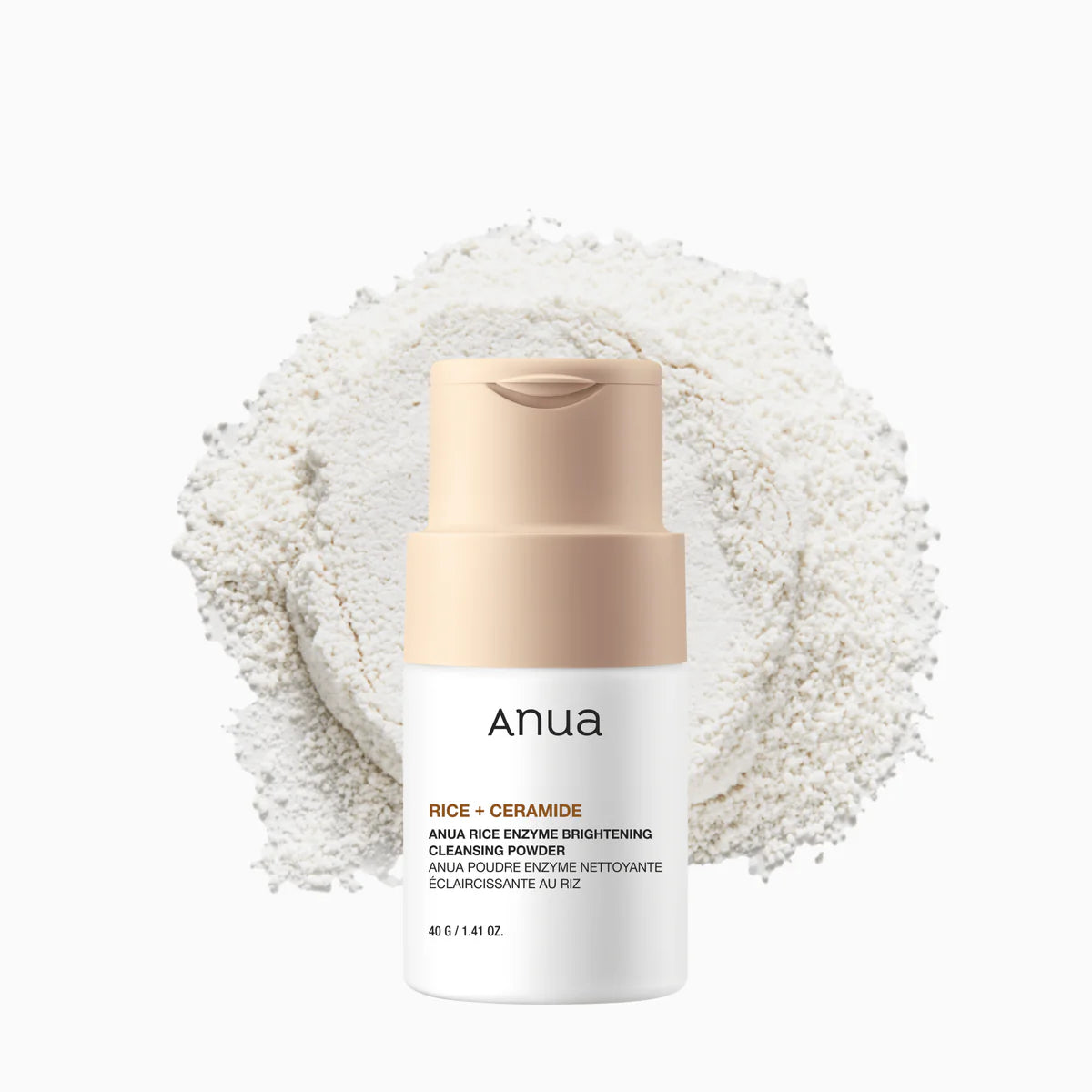ANUA Rice Enzyme Brightening Cleansing Powder — čistilni puder z riževimi encimi