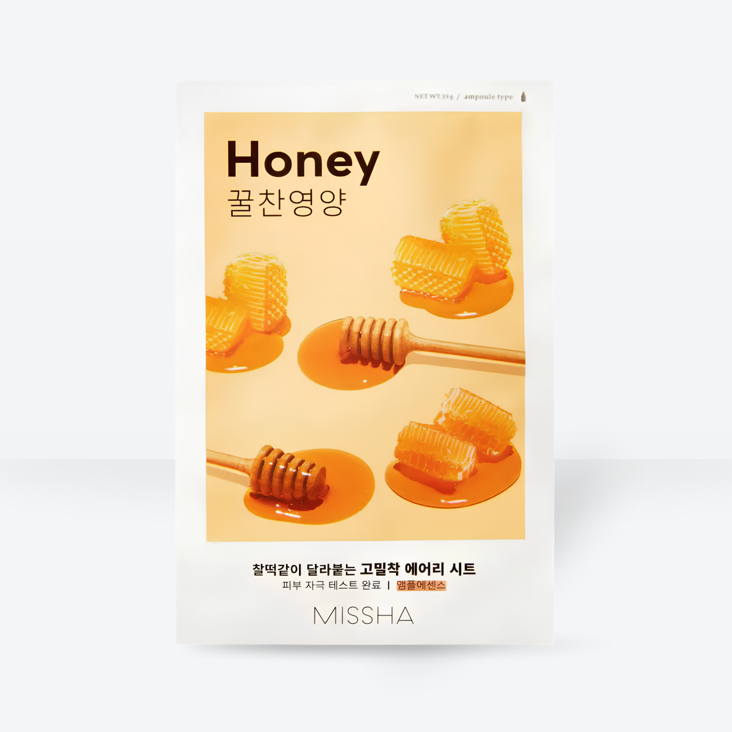 MISSHA Airy Fit Sheet Mask Honey (med) - korejska kozmetika dglow