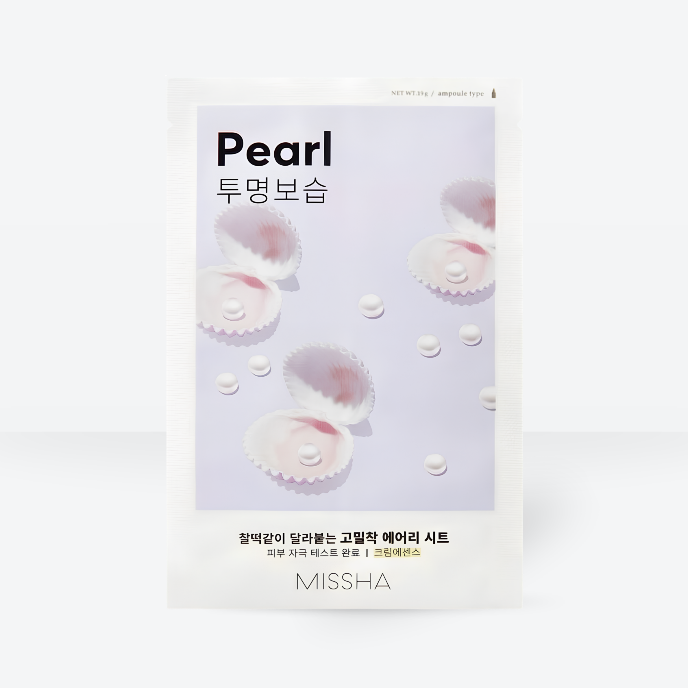 MISSHA Airy Fit Sheet Mask Pearl (biser) - korejska kozmetika dglow