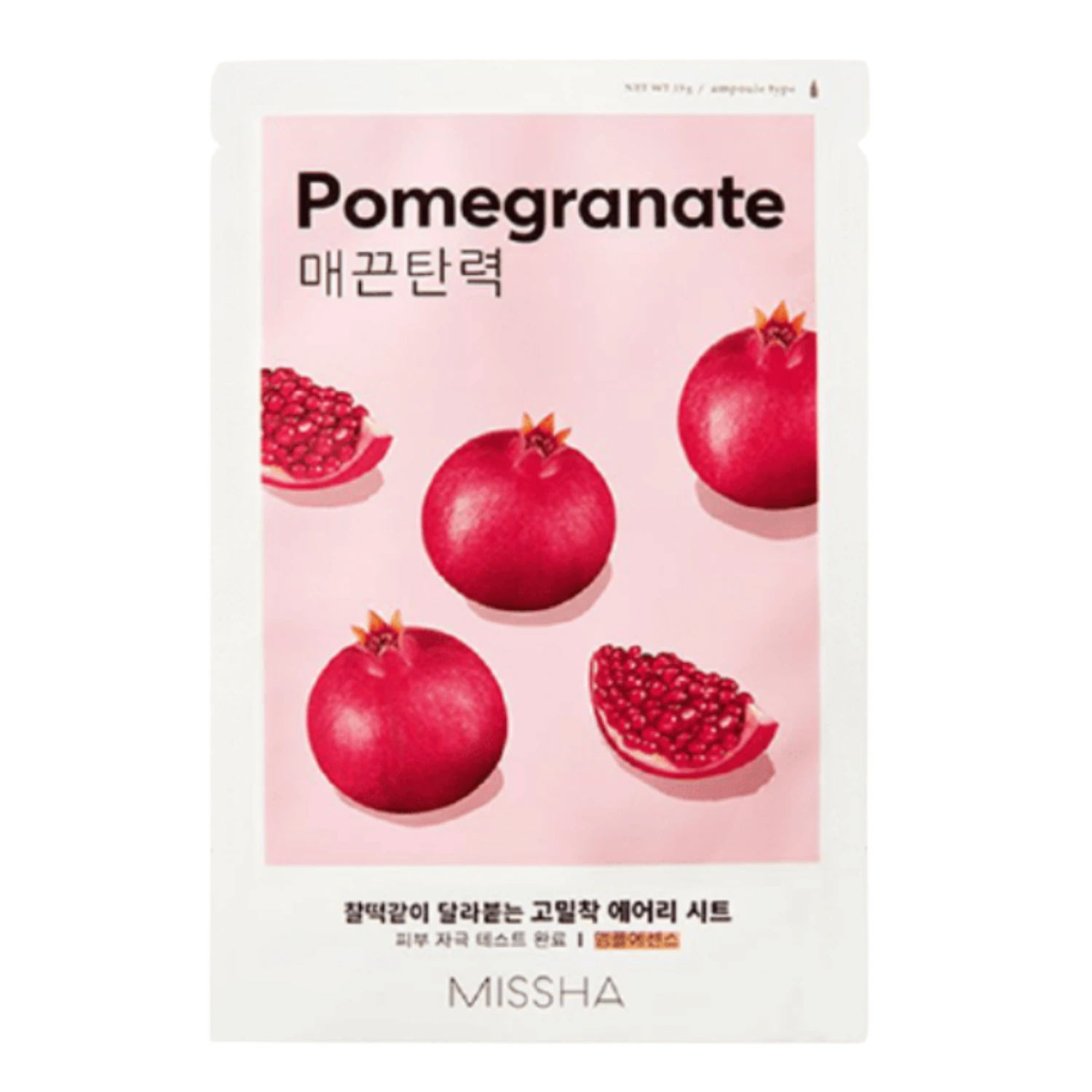 MISSHA Airy Fit Sheet Mask Pomegranate — sheet maska z granatnim jabolkom