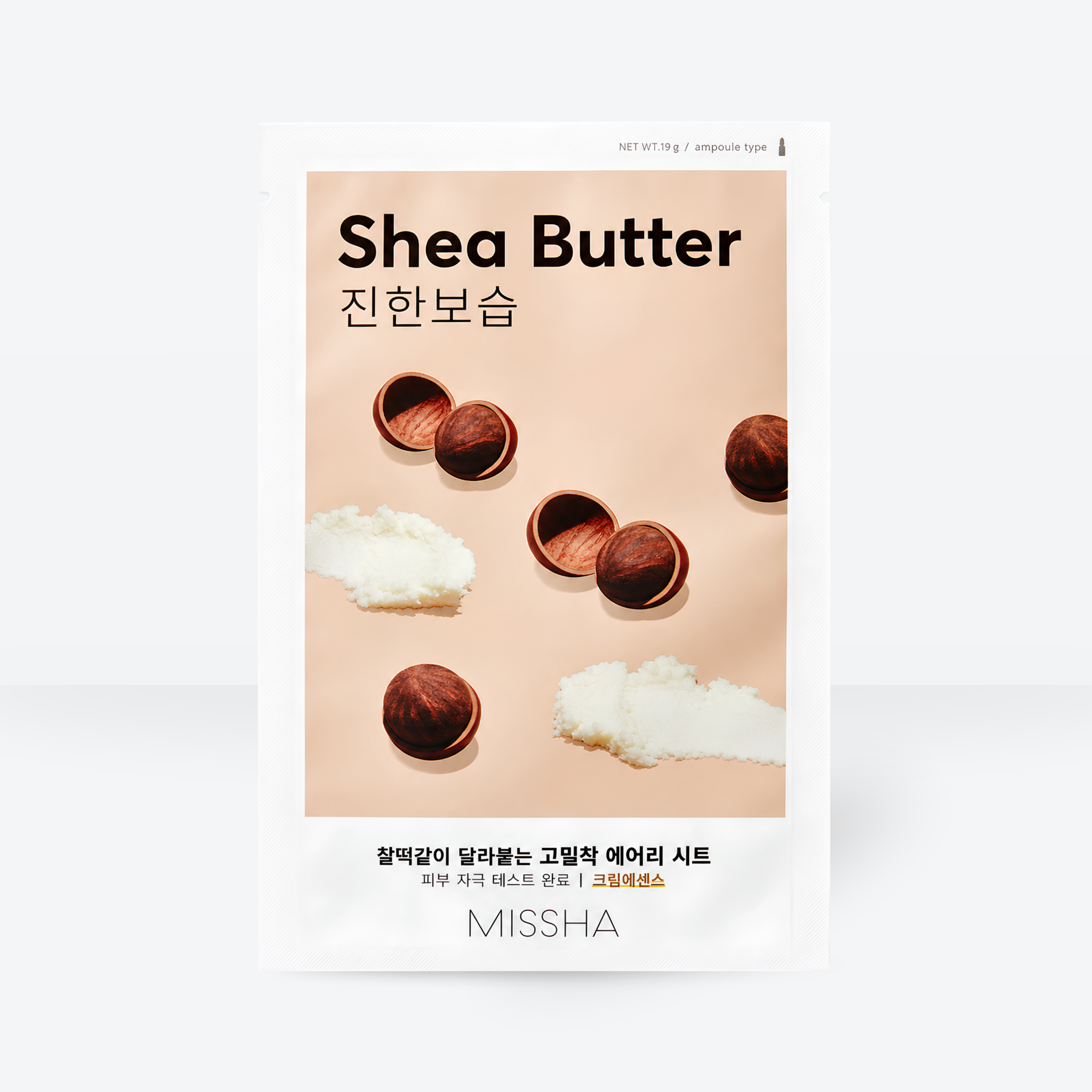 MISSHA Airy Fit Sheet Mask Shea Butter (karitejevo maslo) - korejska kozmetika dglow