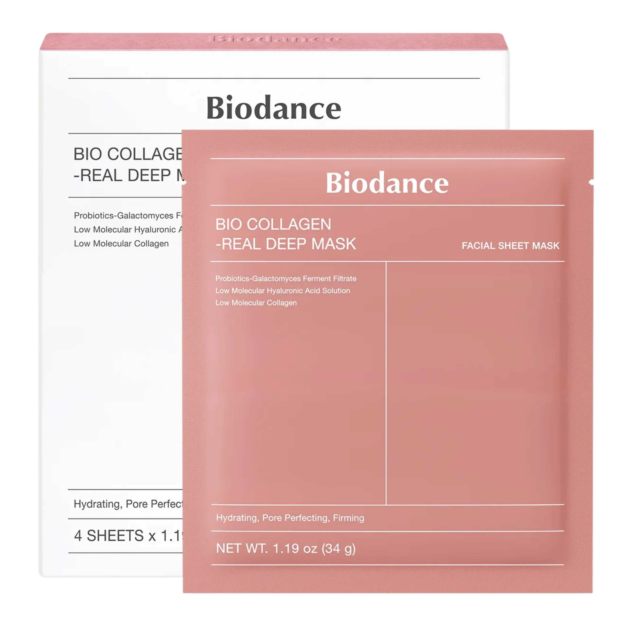 BIODANCE Bio-Collagen Real Deep Mask - hidrogel maska s kolagenom za čvrsto in sijočo kožo