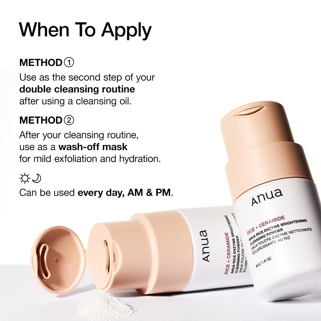 ANUA Rice Enzyme Brightening Cleansing Powder - korejska kozmetika