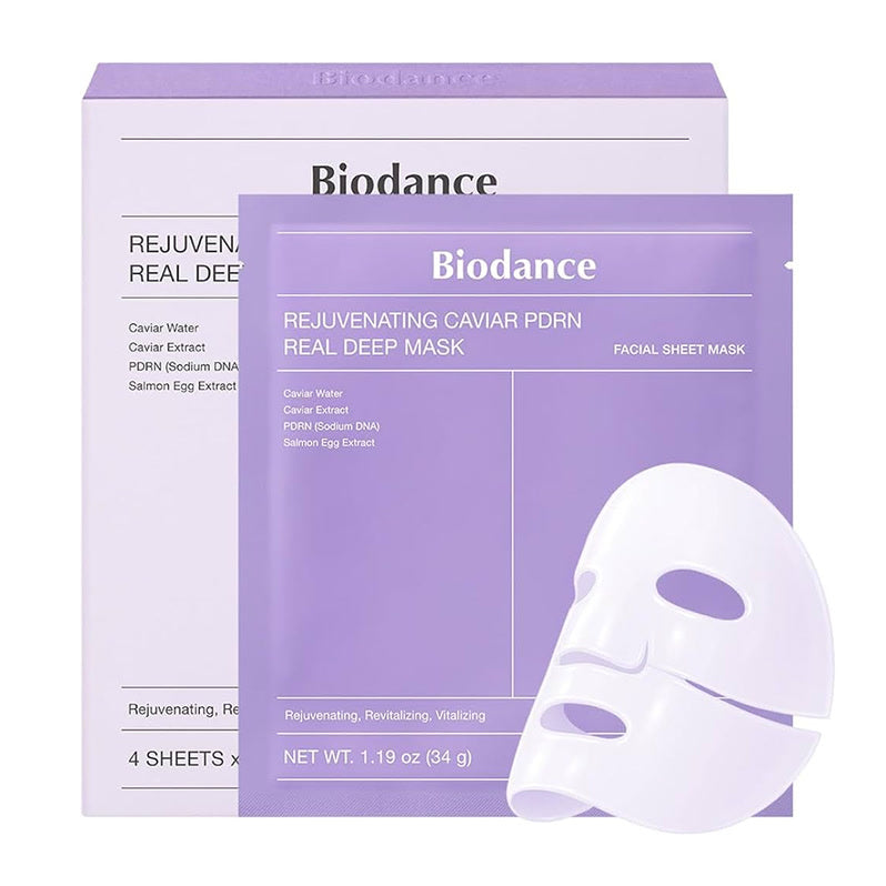 BIODANCE Rejuvenating Caviar PDRN Real Deep Mask — hidrogelna anti-aging sheet maska