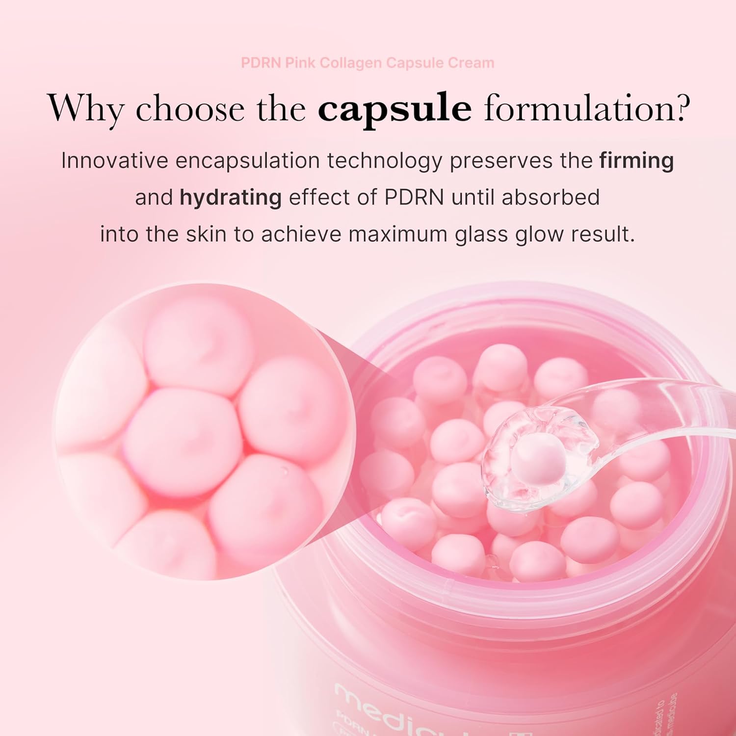 MEDICUBE PDRN Pink Collagen Capsule Cream — kapsulna krema s PDRN