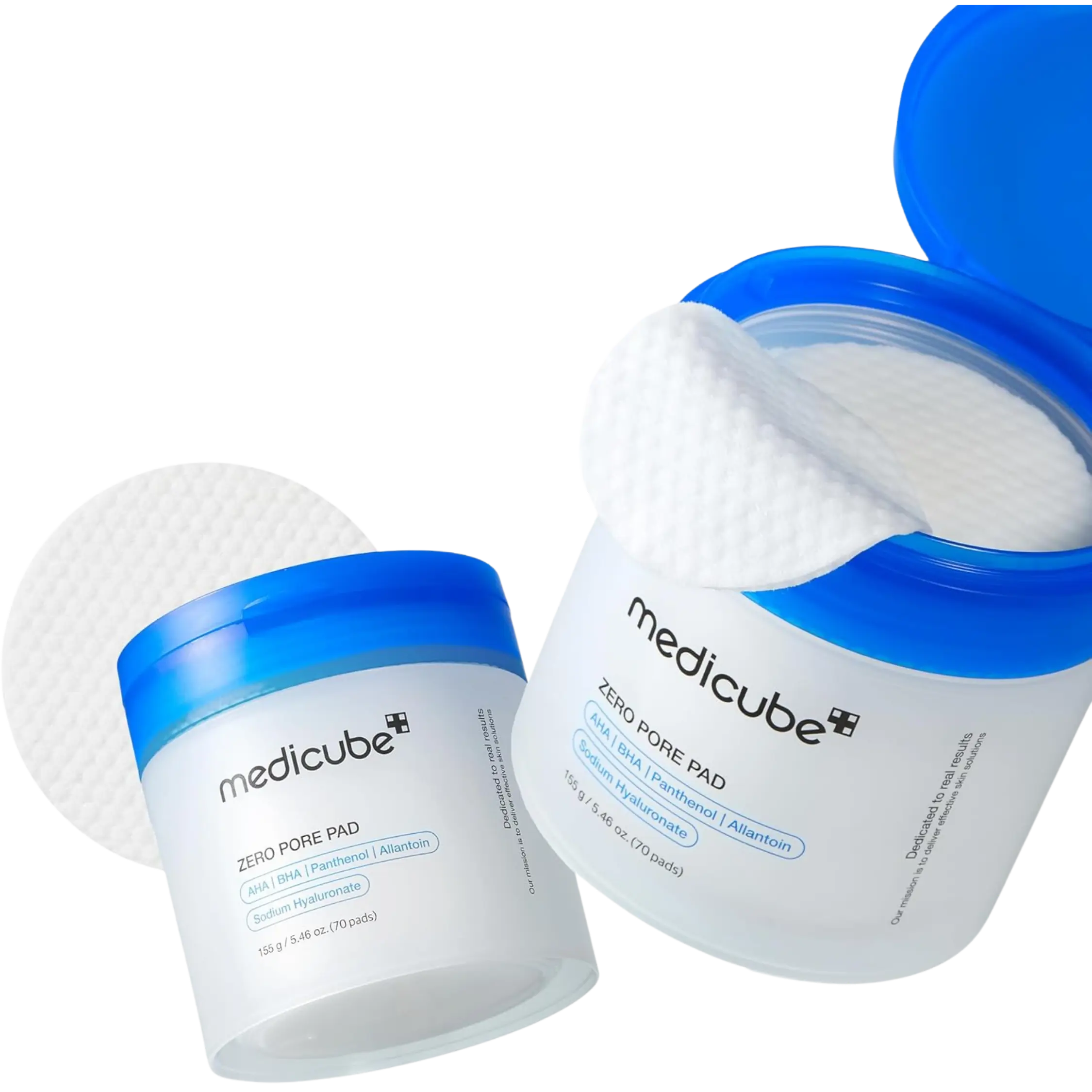 MEDICUBE Zero Pore Pad 2.0 — dvoslojne tonik blazinice za pore