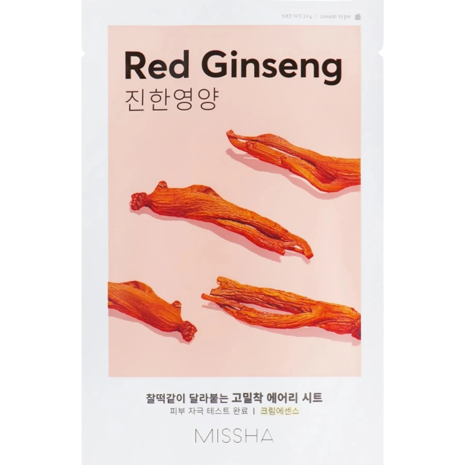 MISSHA Airy Fit Sheet Mask Red Ginseng — sheet maska z rdečim ginsengom