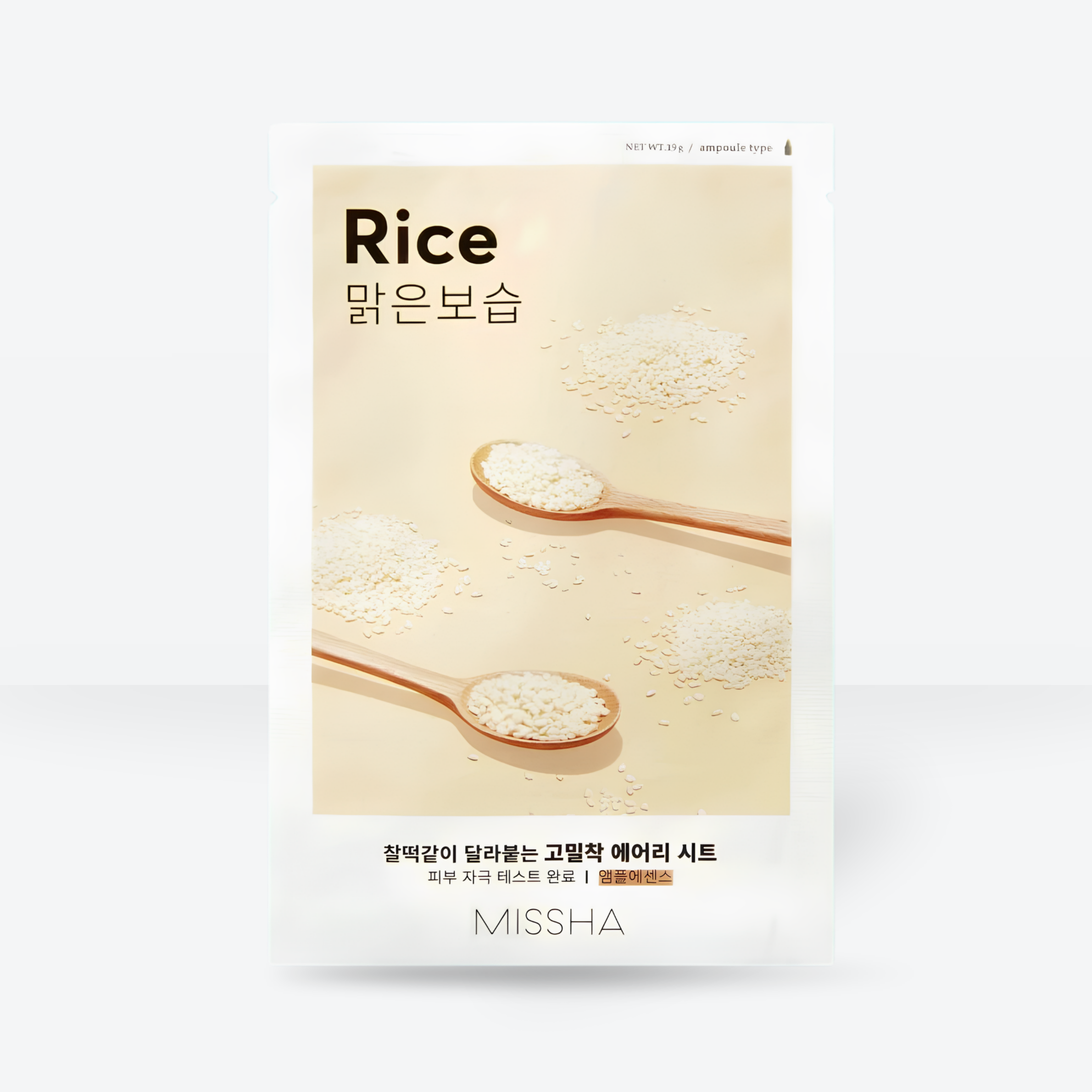 MISSHA Airy Fit Sheet Mask Rice (riž) - korejska kozmetika dglow
